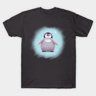 Baby Emperor Penguin Chick (Background) T-Shirt